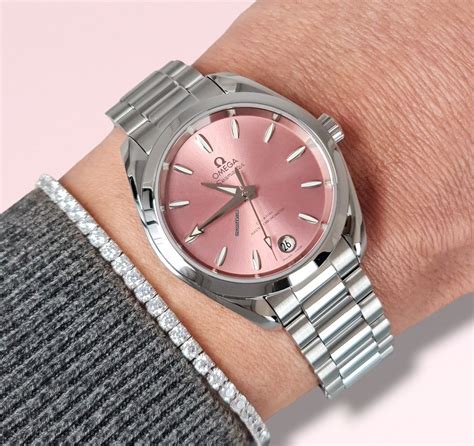 omega seamaster pink